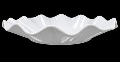 10" White Wavy Round Plate – Item #700-10-1