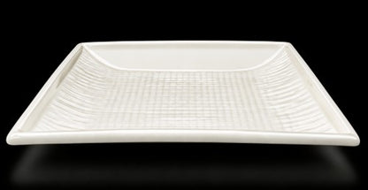 11.25" Off-White Wavy Plate – Cameo China | Item #700-121