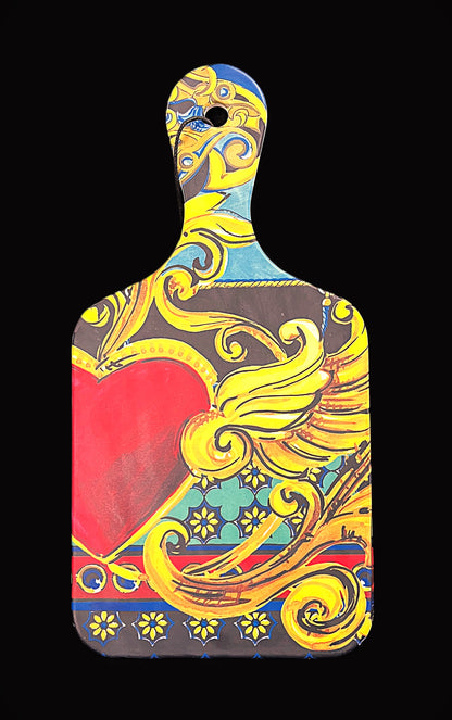 10" Yellow Melamine Food Board – Item #73056