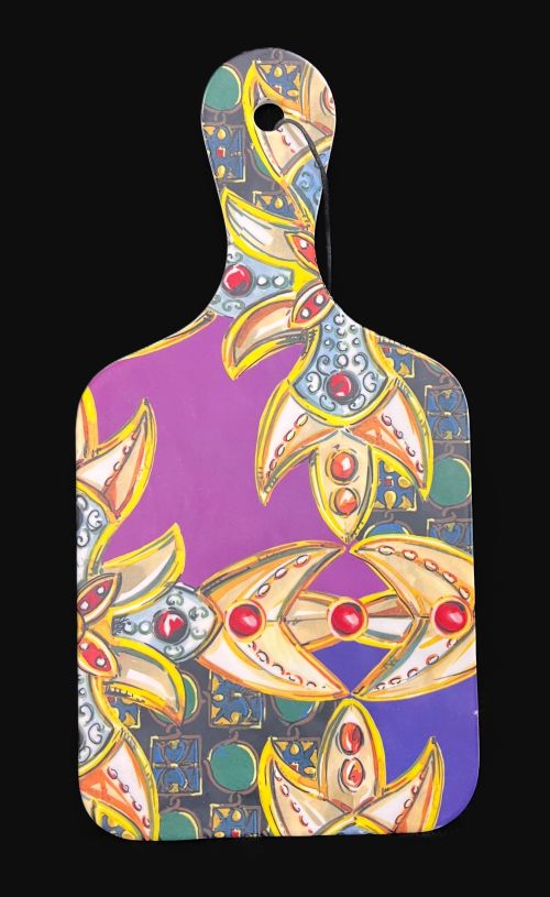 10" Purple Melamine Food Board – Item #73070