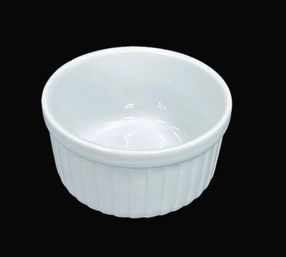4.5" x 2.5" Porcelain Ramekin – 12 oz – Item #65230