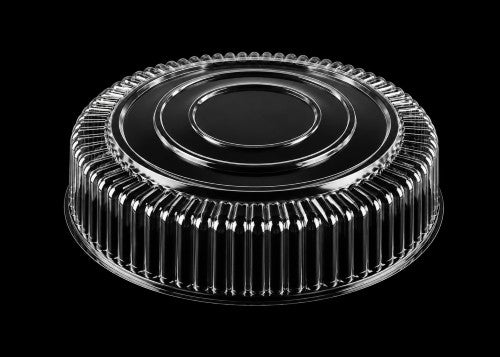 18" Black Catering Tray Item# 7810TF & Clear Lid Item# 9801-l