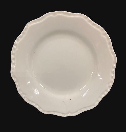8" Embossed beige Saucer - Item #L8680-1