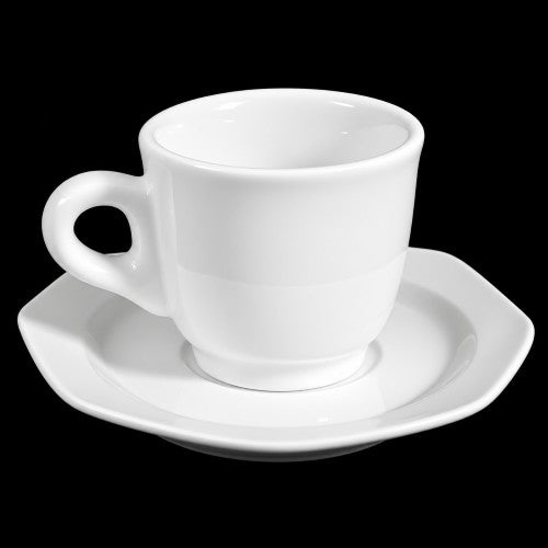 2.75" White Cup &amp; Saucer – Item #L9070